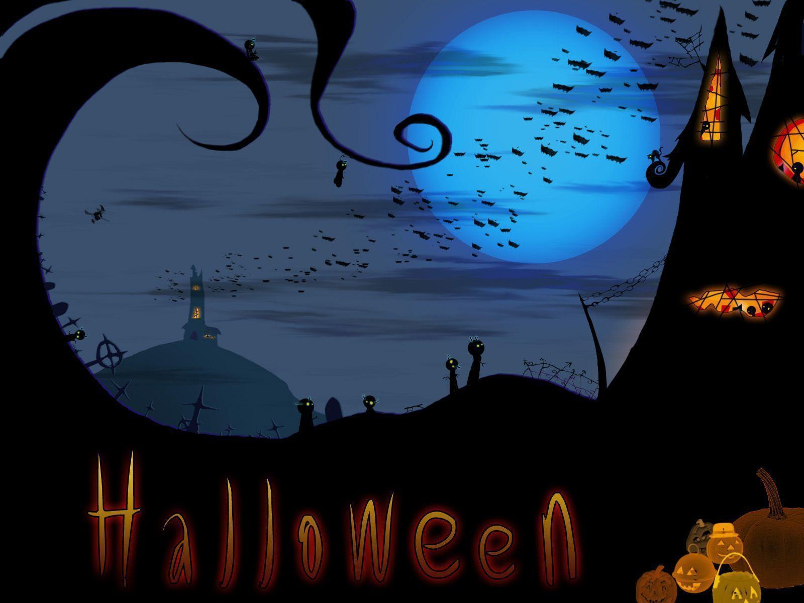 halloween desktop wallpaper animated
