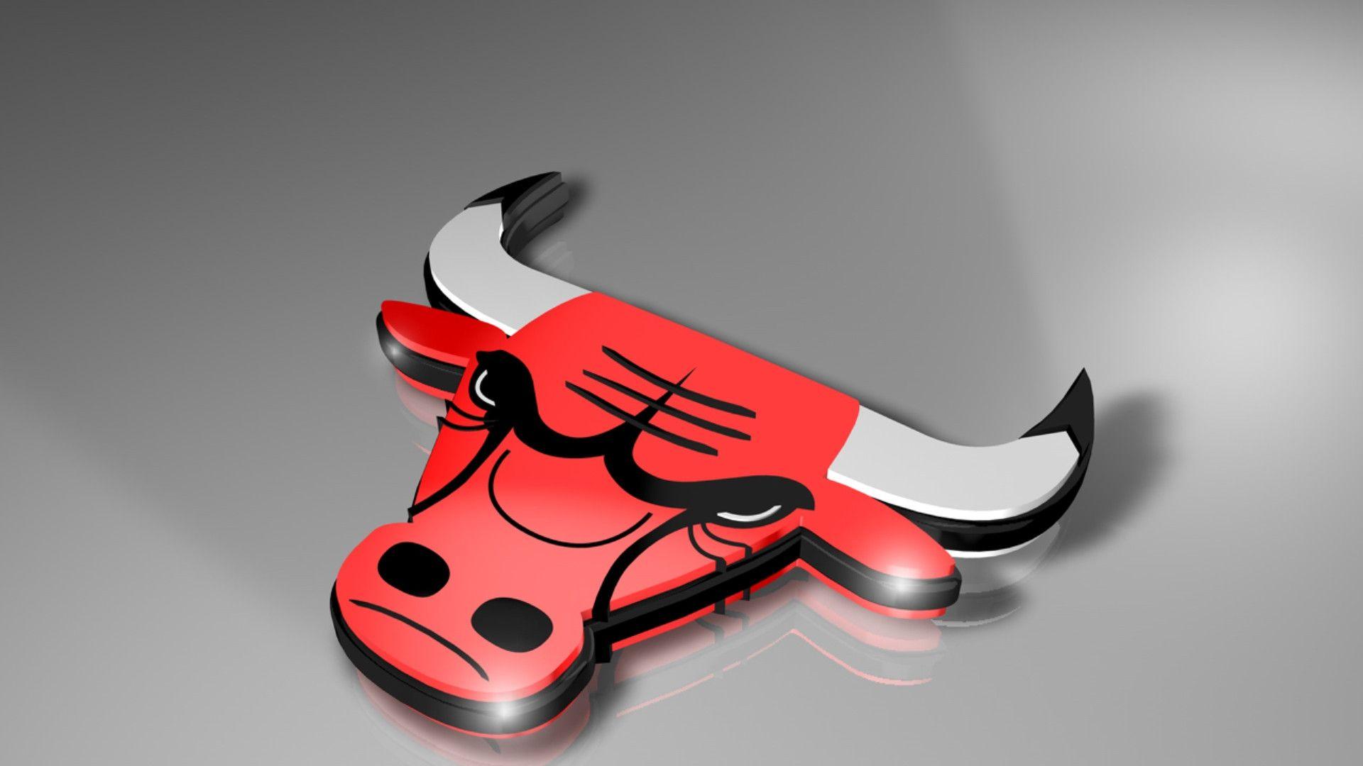 Chicago Bulls 3D Logo Wallpaper Logo, Sport Wallpaper HD