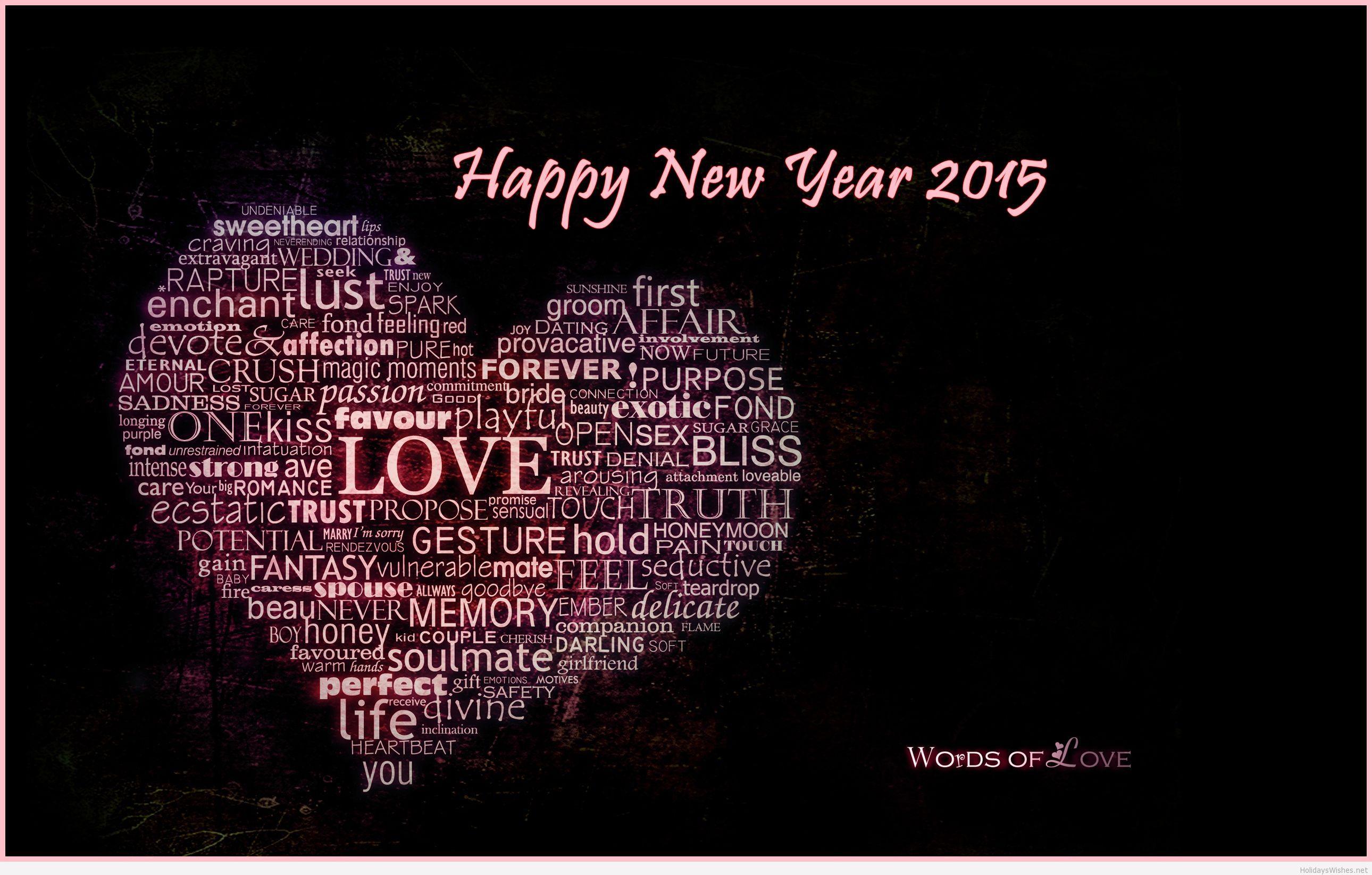 Happy New Year Love Wallpaper Celebration Wallpaper HD