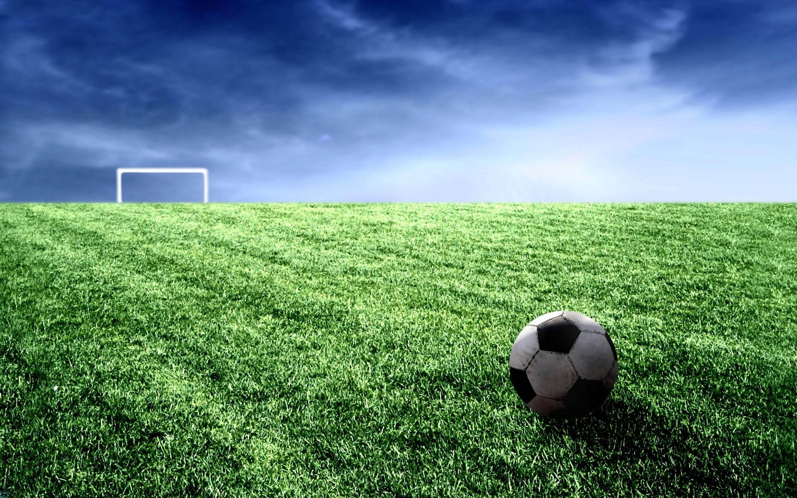 Cool Soccer Ball And Field Widescreen 2 HD Wallpapercom