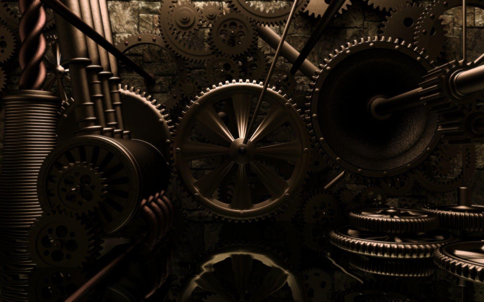 Wallpaper For > Steampunk Background