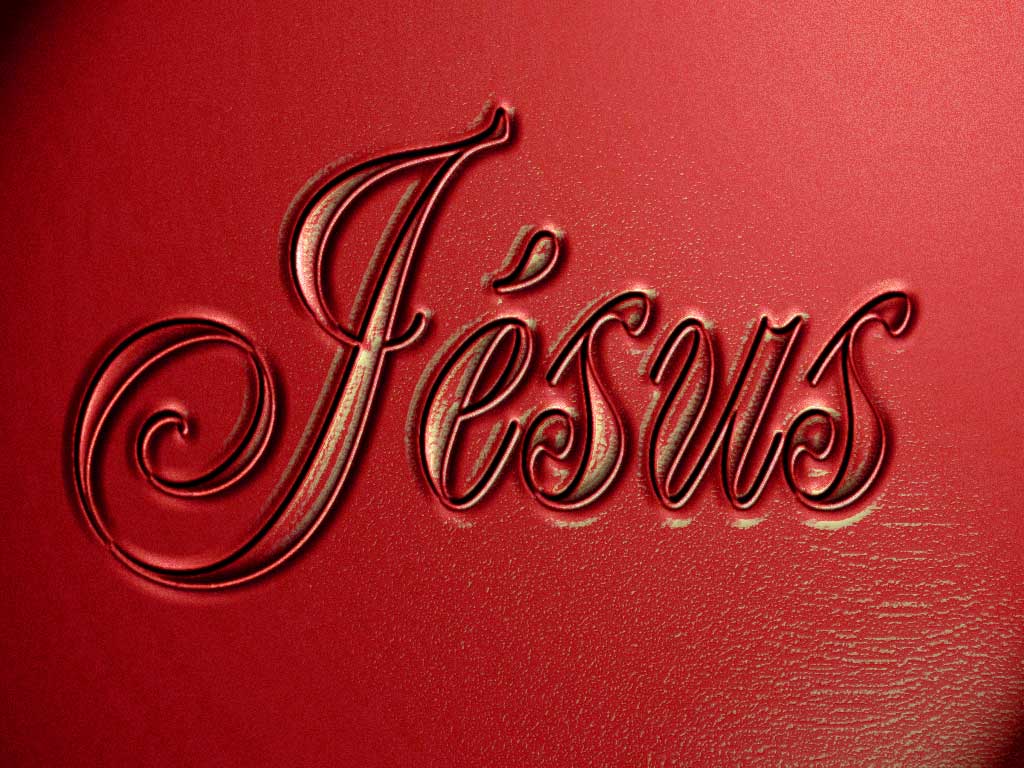 Jesus Text Red Background Wallpaper, Image & Picture. Download