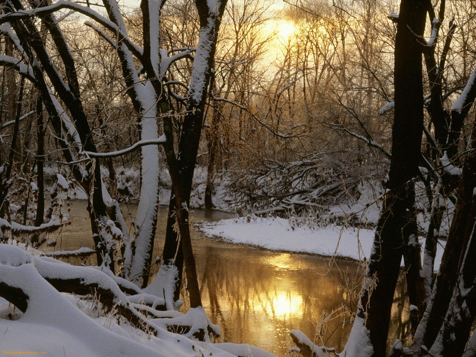 Latest Winter Scenes Nature Harpeth River Sunrise Wallpaper, HQ
