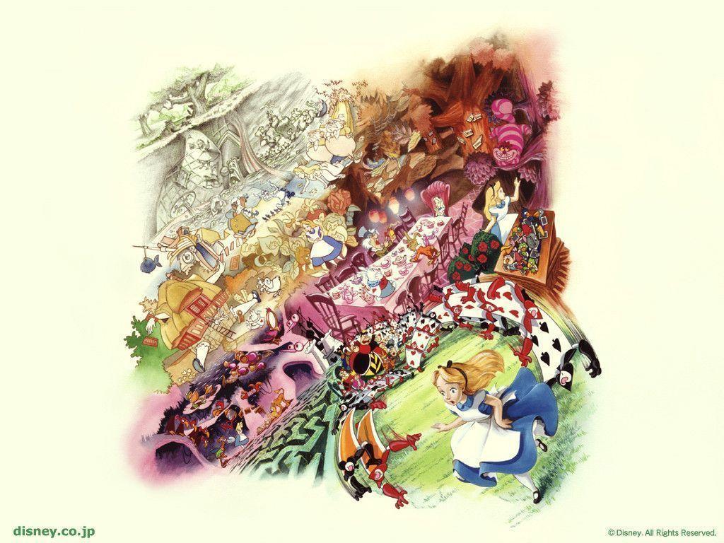 Alice In Wonderland Wallpaper Disney 7904779 1024