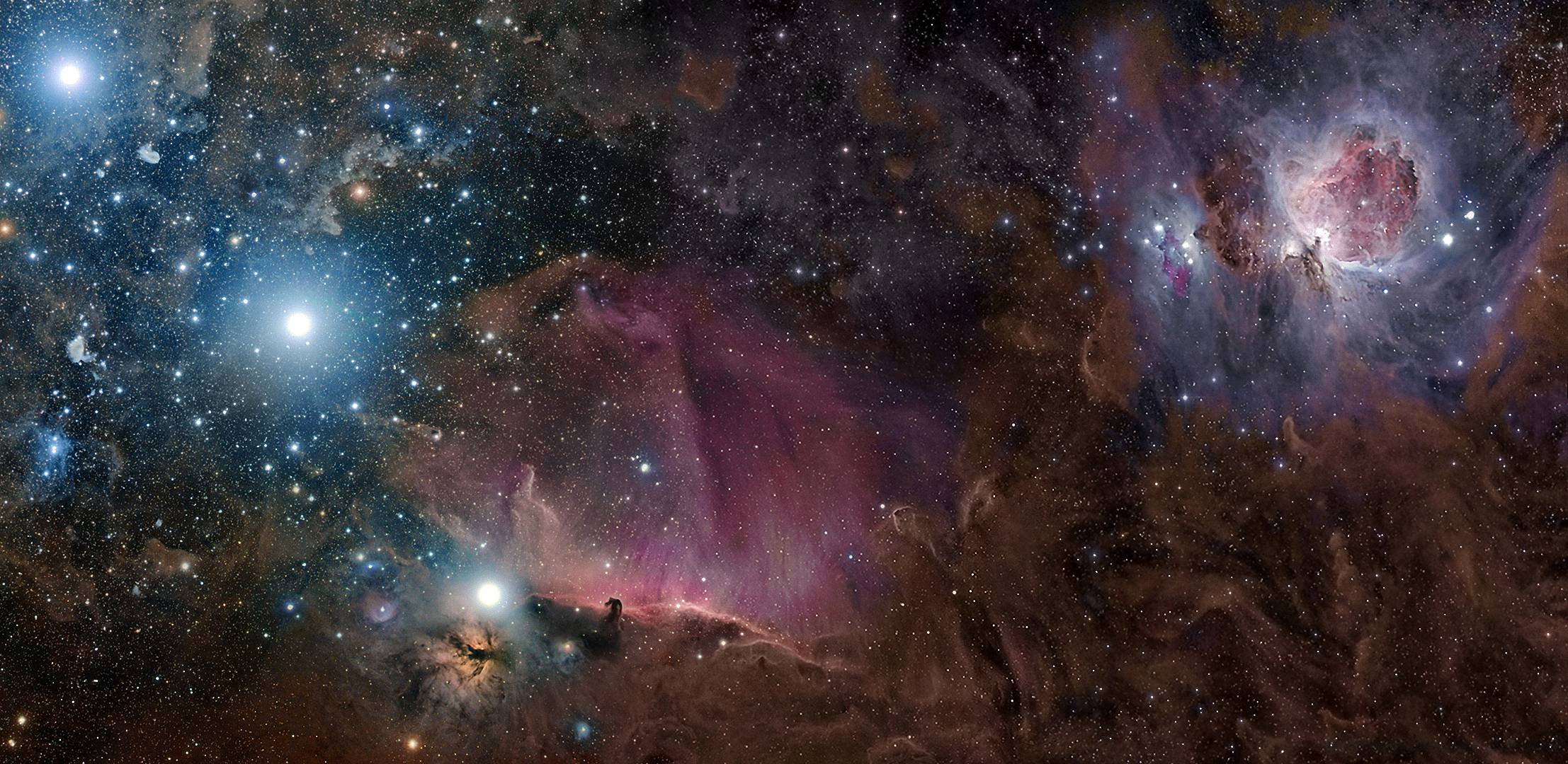 Download wallpaper Orion, constellation, nebula, gas free desktop
