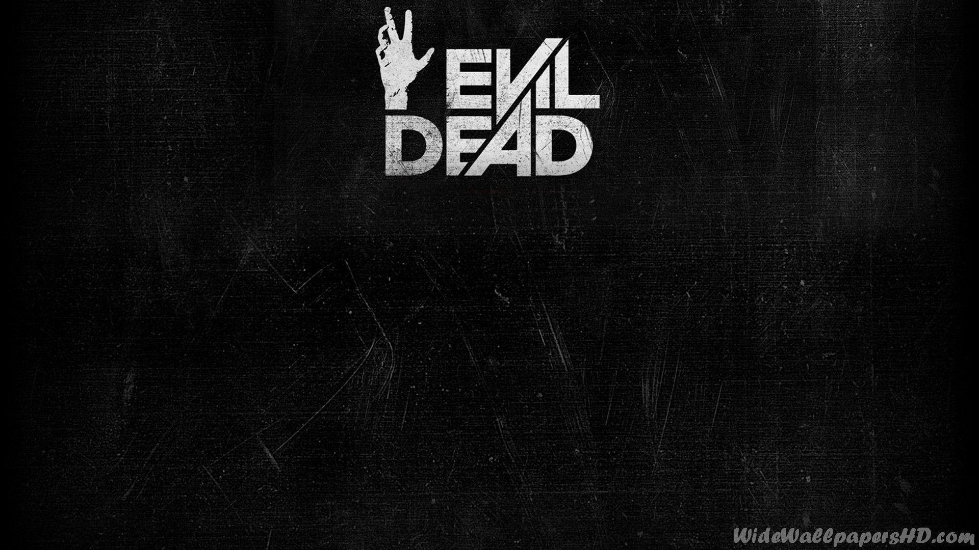 Evil Dead Logo Black Evil Dead Wide Wallpaper