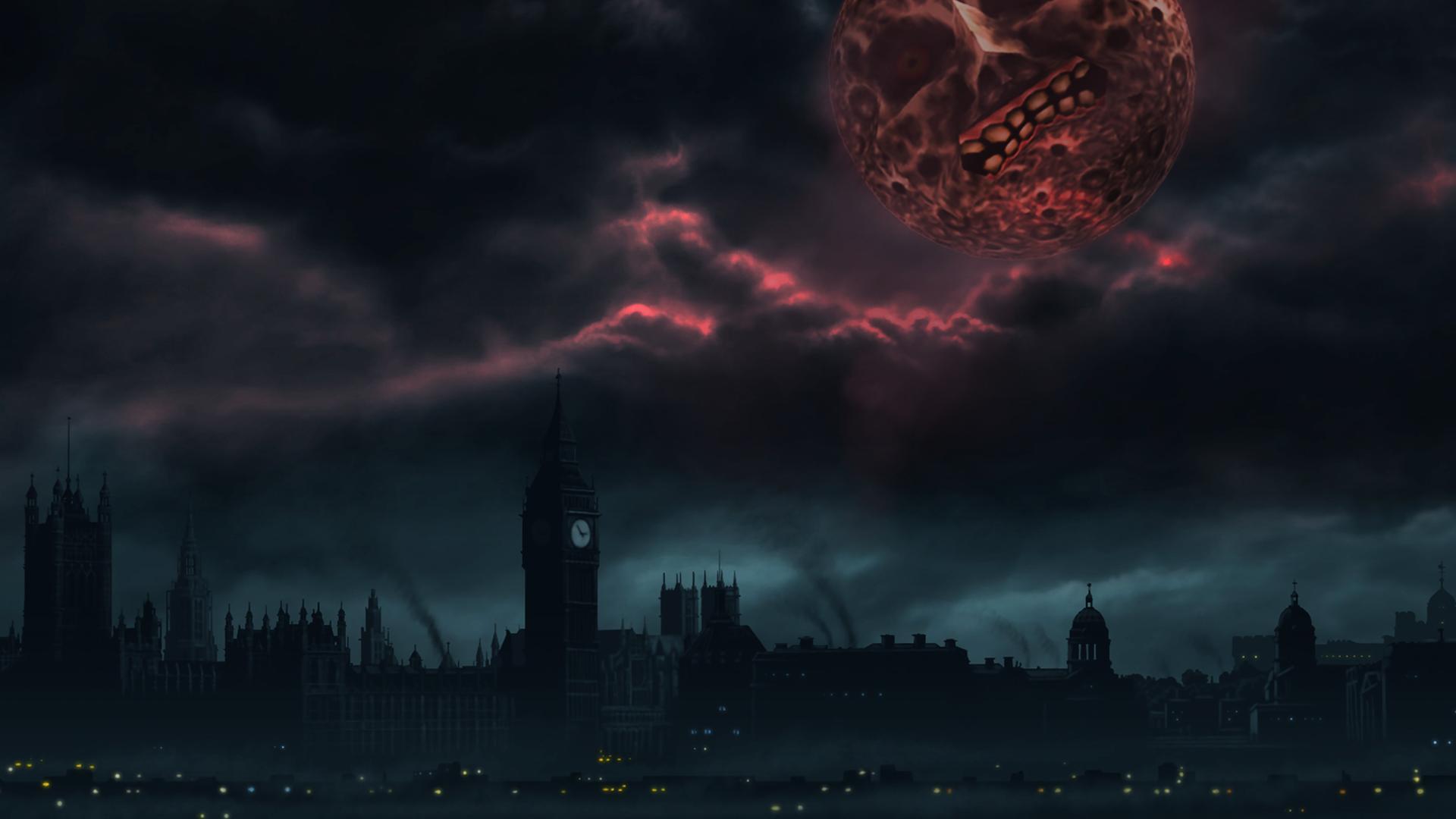 Made a London themed Majora&;s Mask wallpaper because end
