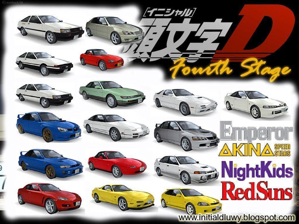 Initial D Anime Cars