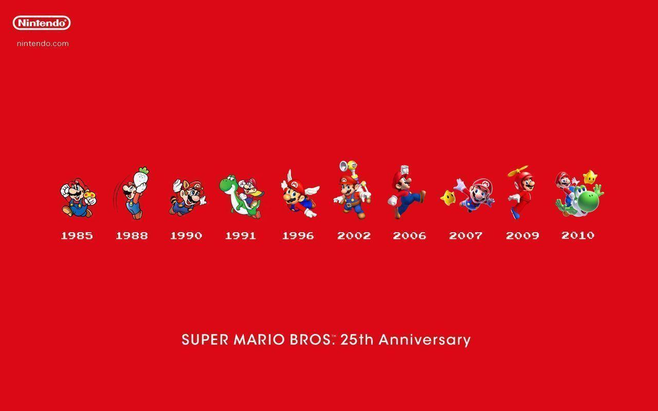 Celebrate Mario, Download Wallpaper