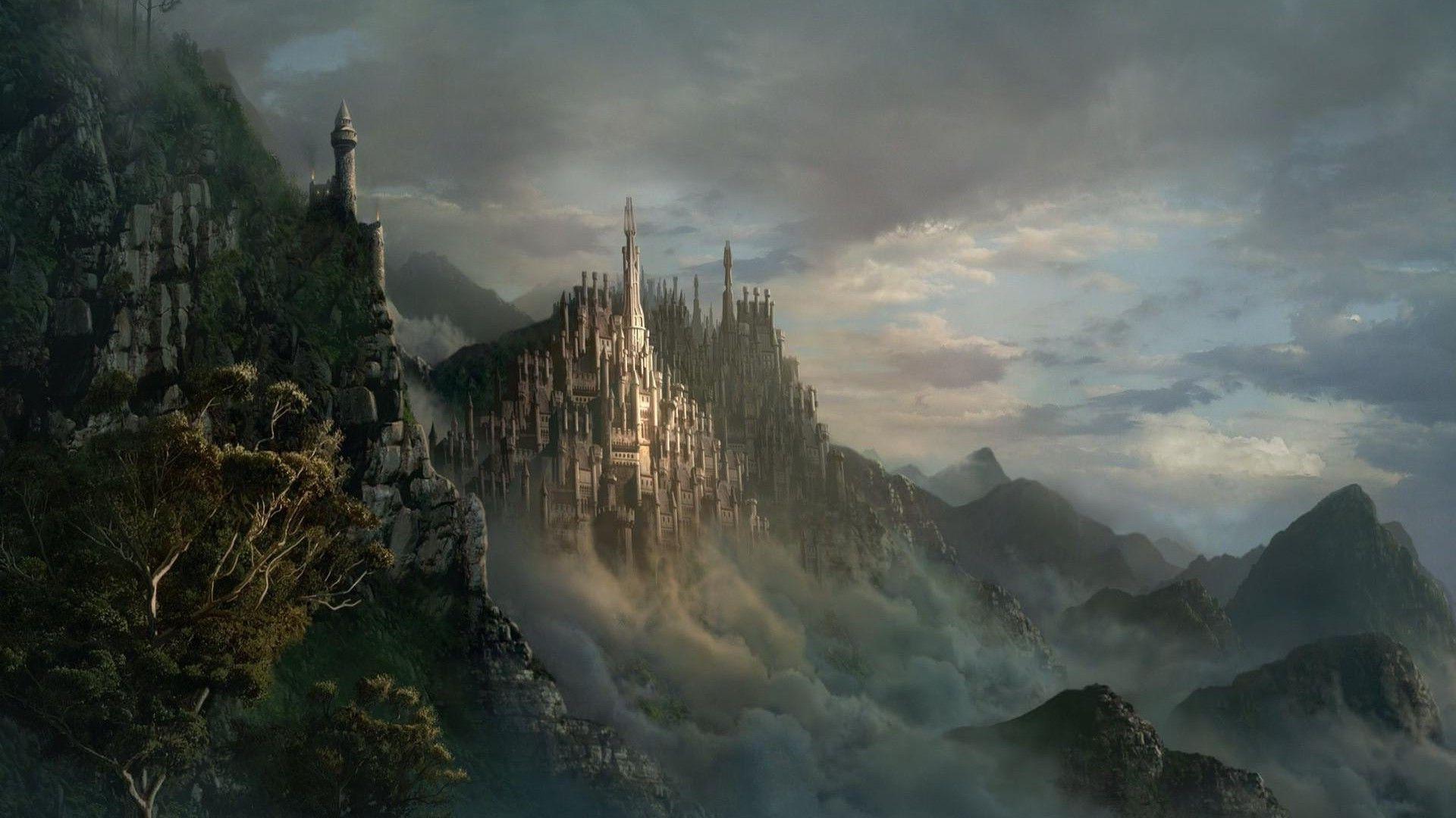 Wallpaper For > Fantasy Castle Background