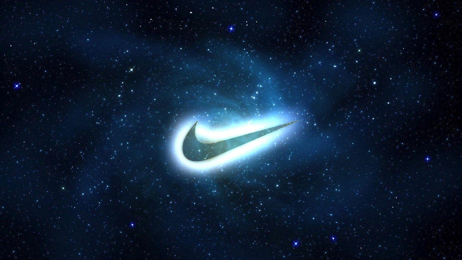 Blue Lighting Nike Logo Sport Fashion Picture Wallpaper