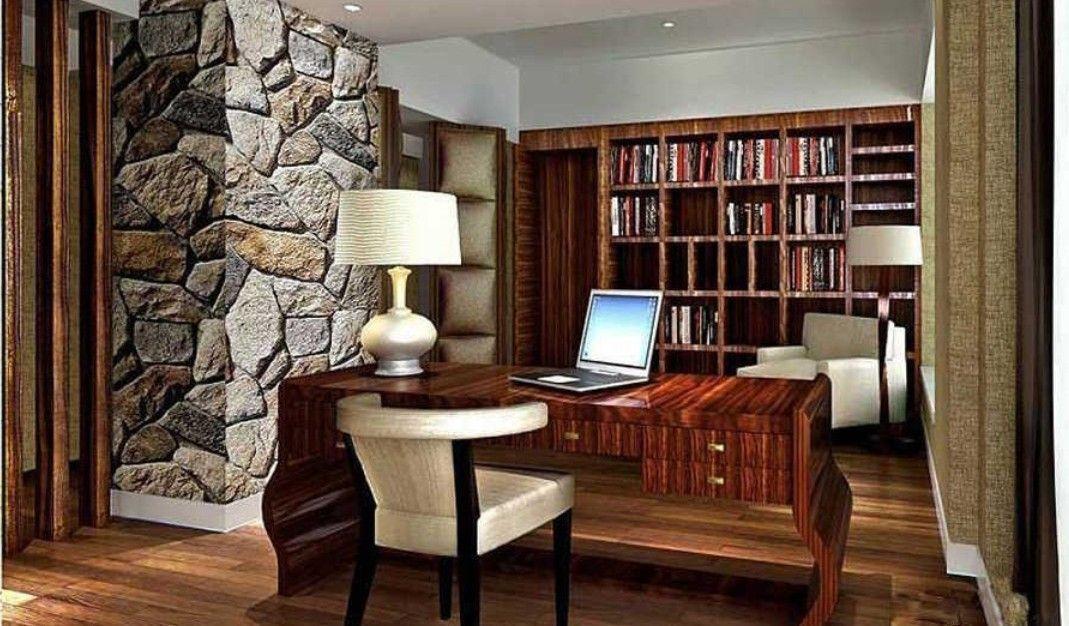 Stone wallpaper for study room decoration