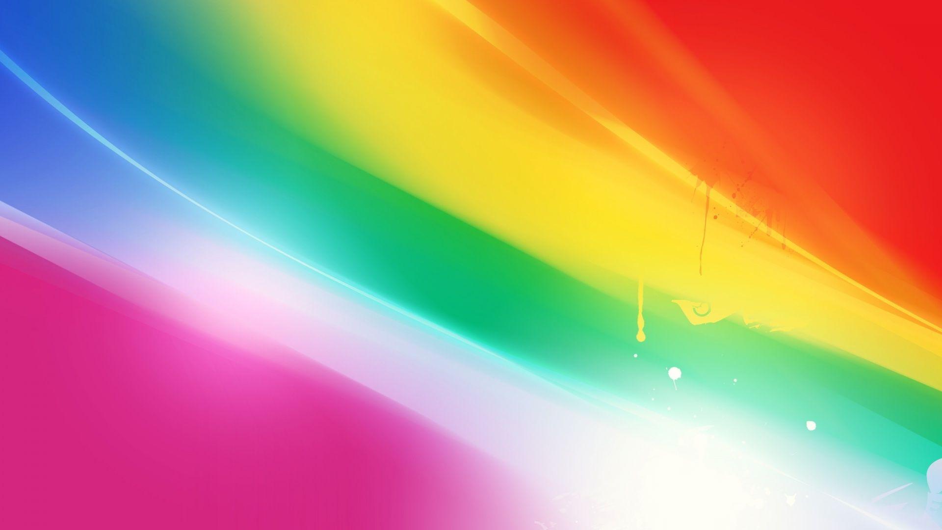 Wallpaper For > Colorful Rainbow Wallpaper