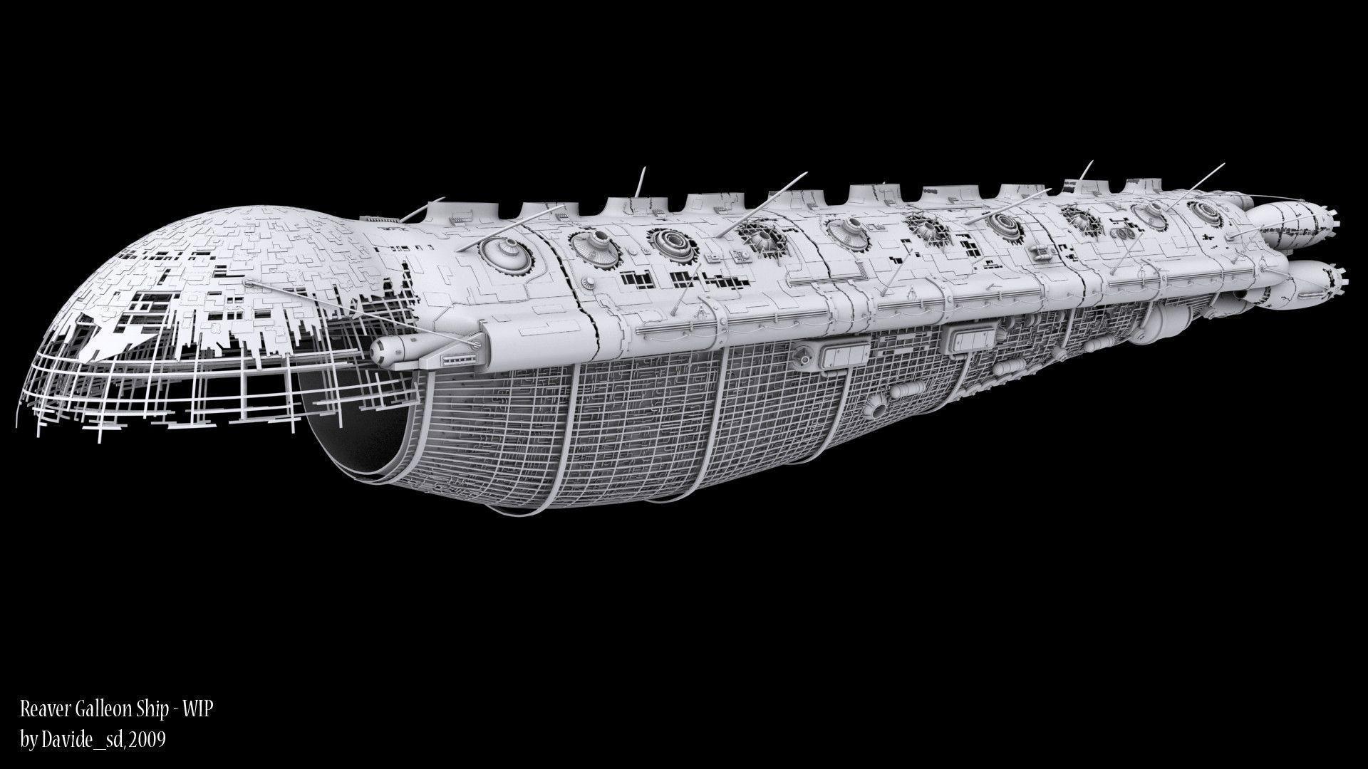 Reaver Galleon Ship By Davide Sd