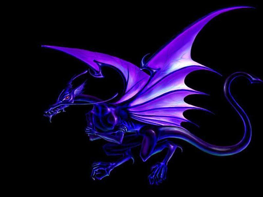 Purple Dragon Desktop Wallpaper