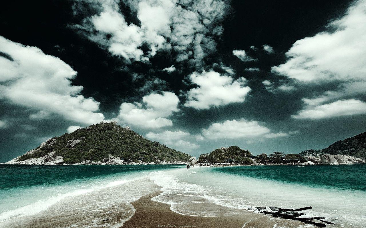Great Beach Island background background in 1280x800 resolution