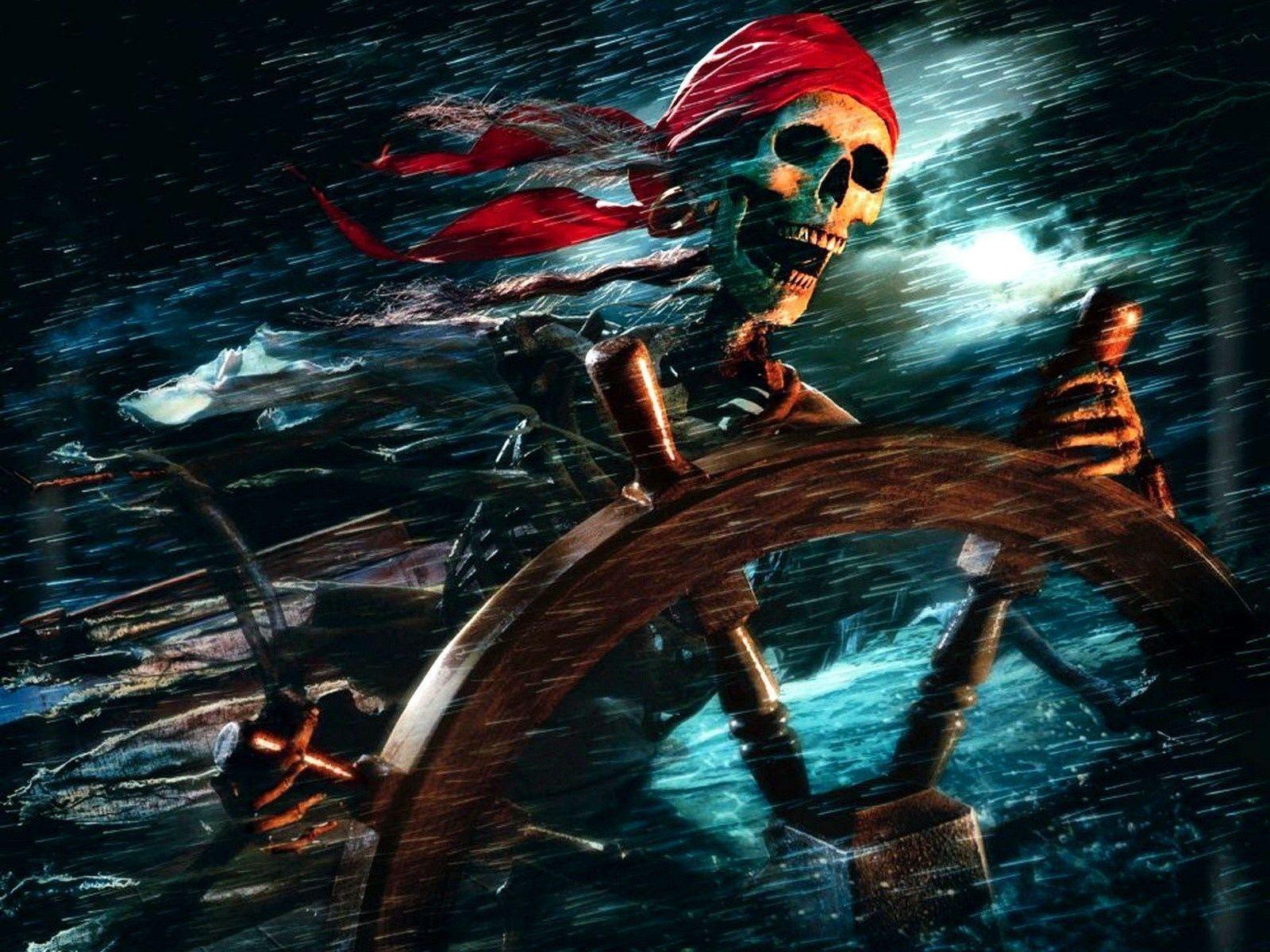 Pix For > Pirate Skull Wallpaper