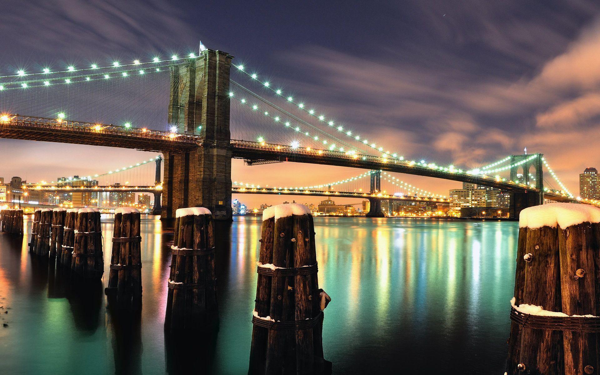 New York Brooklyn Bridge wallpaper