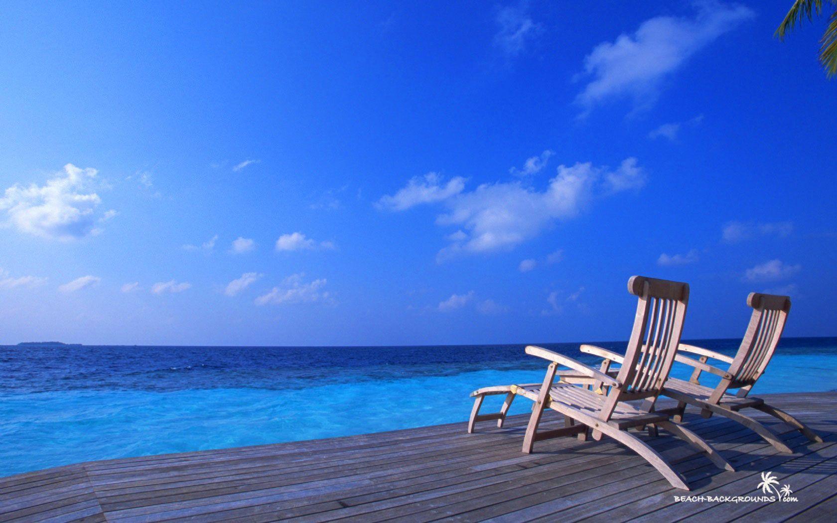 Fantastic Tropical Beach Background For Desktop HD 1280x720px High