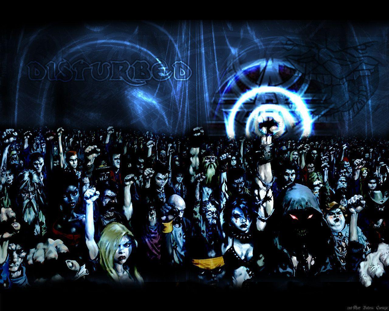 Disturbed By Wolfhood Music Wallpaper