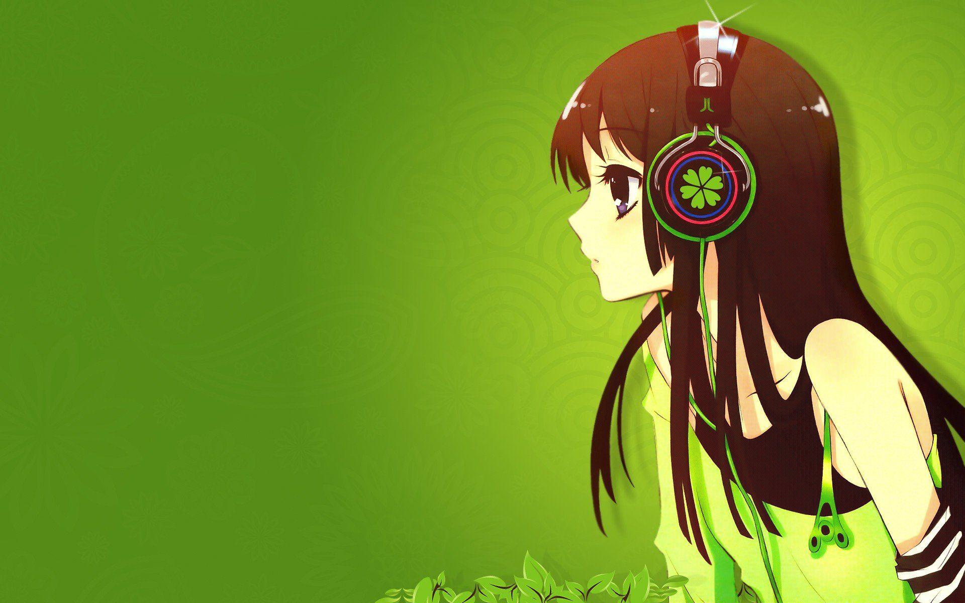 Cute Anime Girl With Headphones Wallpaper HD Id. Frenzia