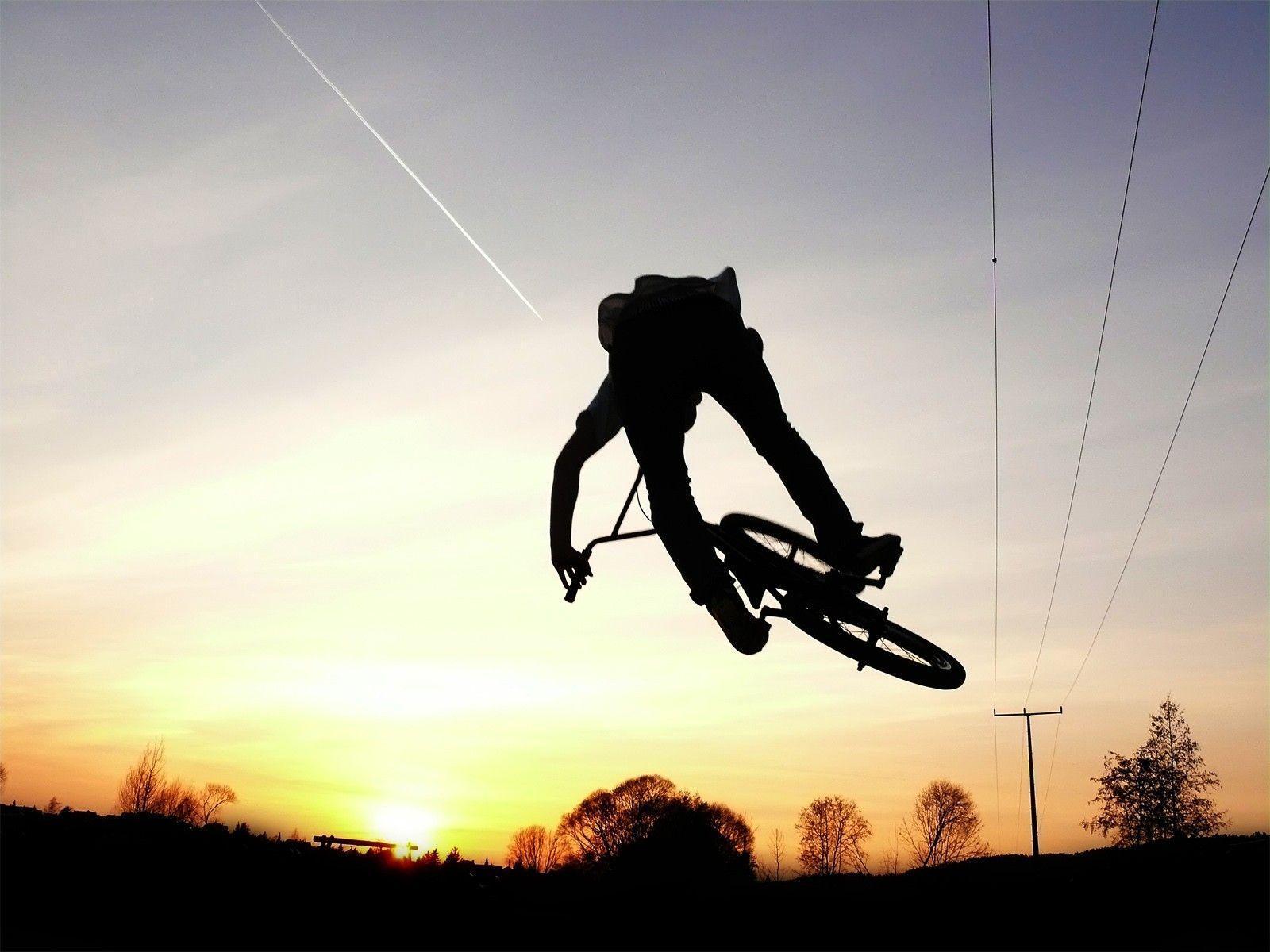 BMX Freestyle Downhill On Nature Wallpaper Dow Wallpaper