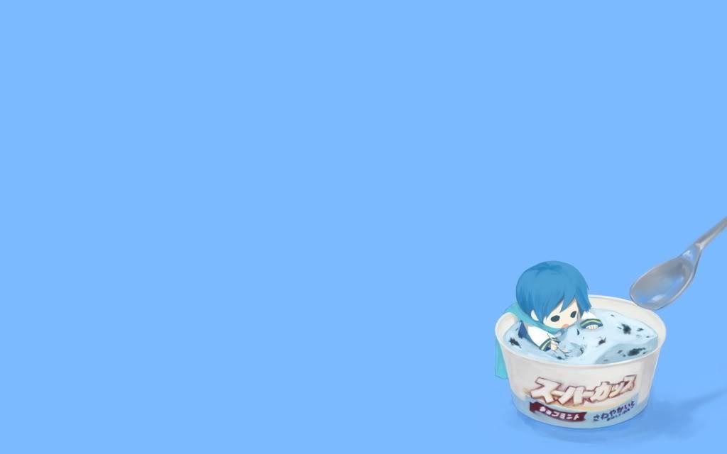 Cute Blue Ice Cream Wallpaper Background For. Max HD Wallpaper