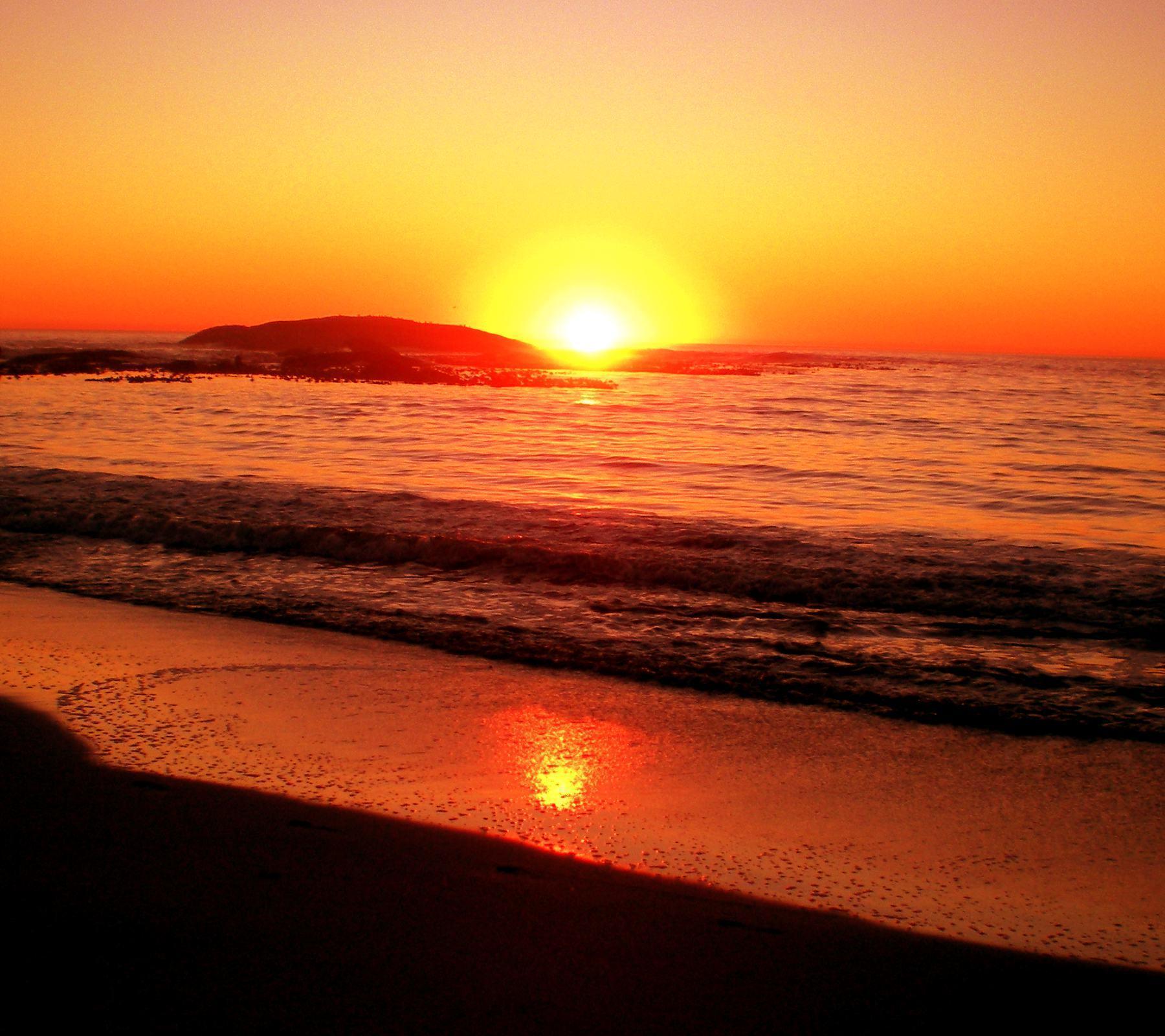 Beach Sunset HD Background Wallpaper 244 HD Wallpapercom