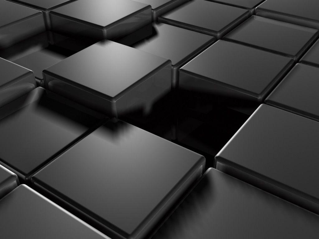 3D Black Abstract Background Free Desk HD Wallpaper