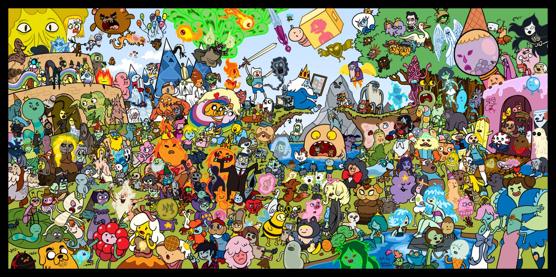 Adventure Time Desktop Background 28536 Wallpaper: 1920x958