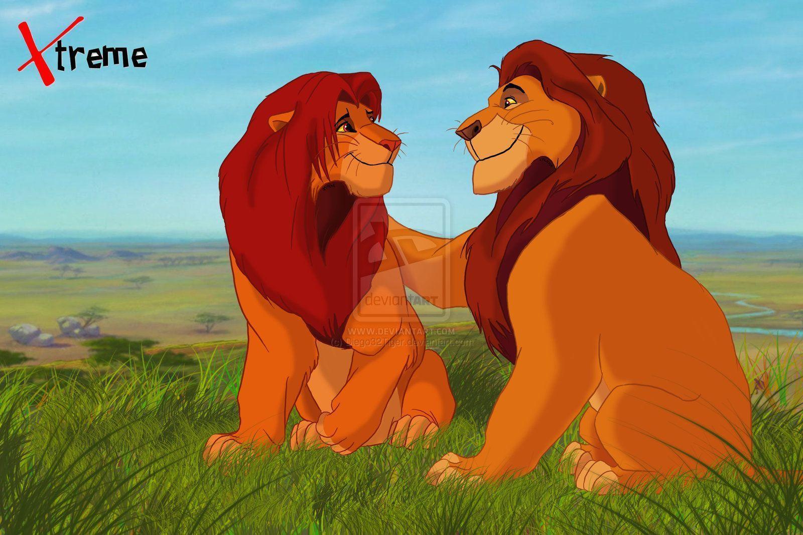 The Lion King Mufasa and Simba For iPhone. Cartoons
