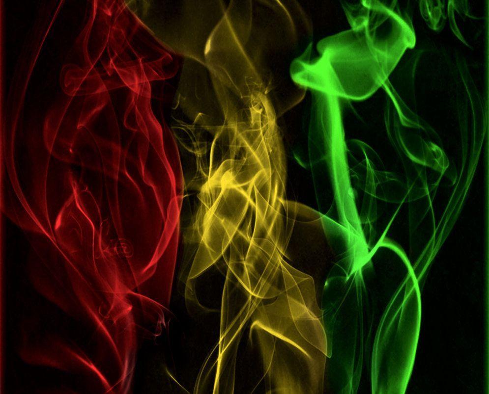 image For > Rasta Colored Smoke Bob Marley
