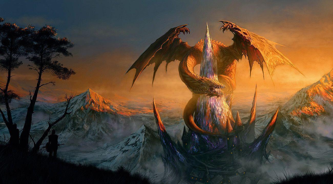 image For > Epic Dragon Fantasy Wallpaper