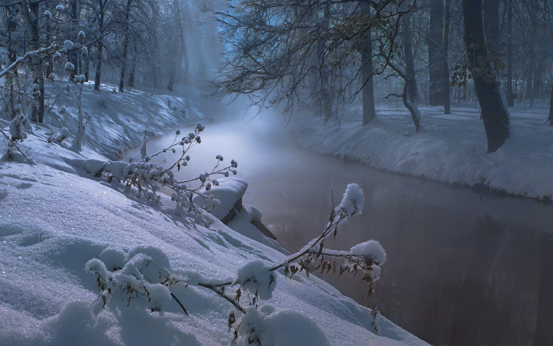 lovely winter night pic. HD Wallpaper Again