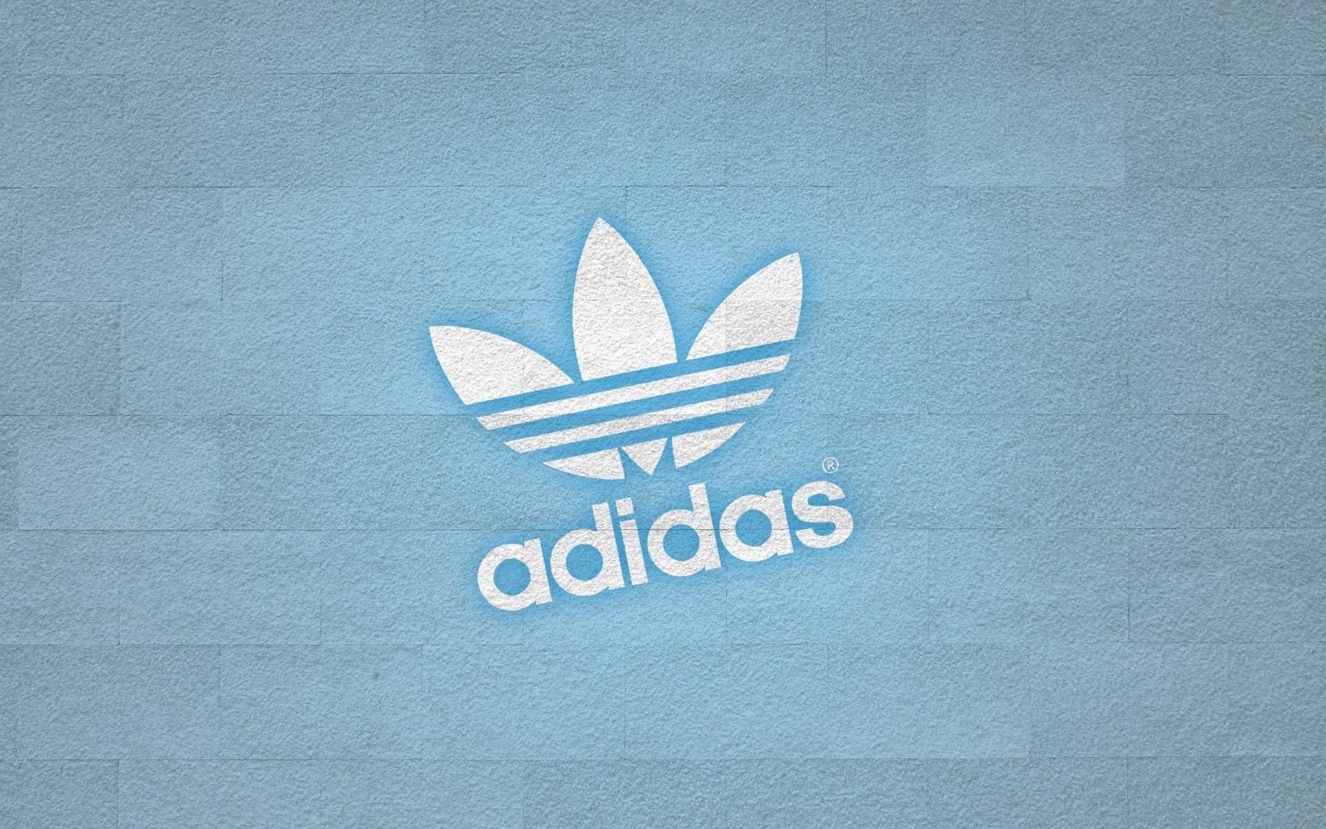 Adidas Logo Blue Wall 1920x