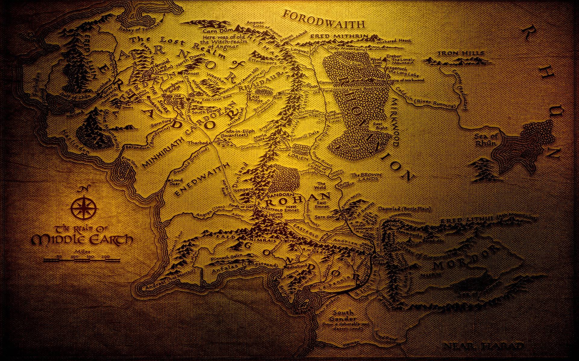 Lord Of The Rings Map Wallpapers - Wallpaper Cave