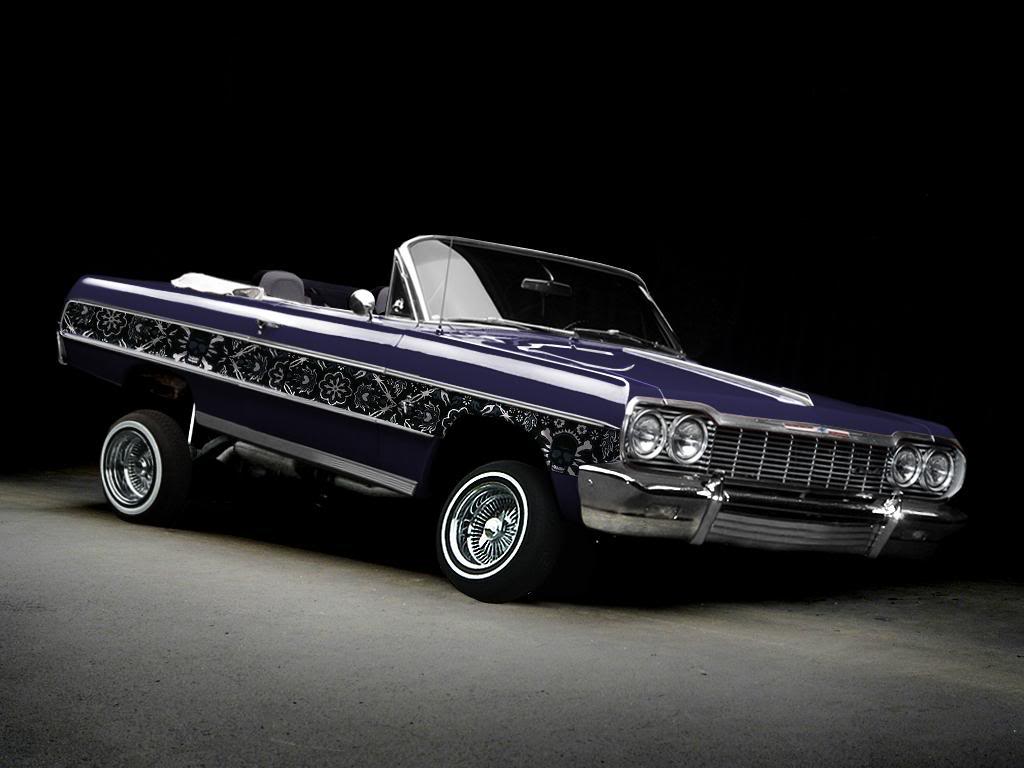 image For > Blue Lowrider Cars Wallpaper