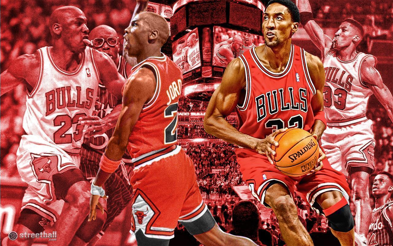 Chicago Bulls Jordan and Pippen Wallpaper HD