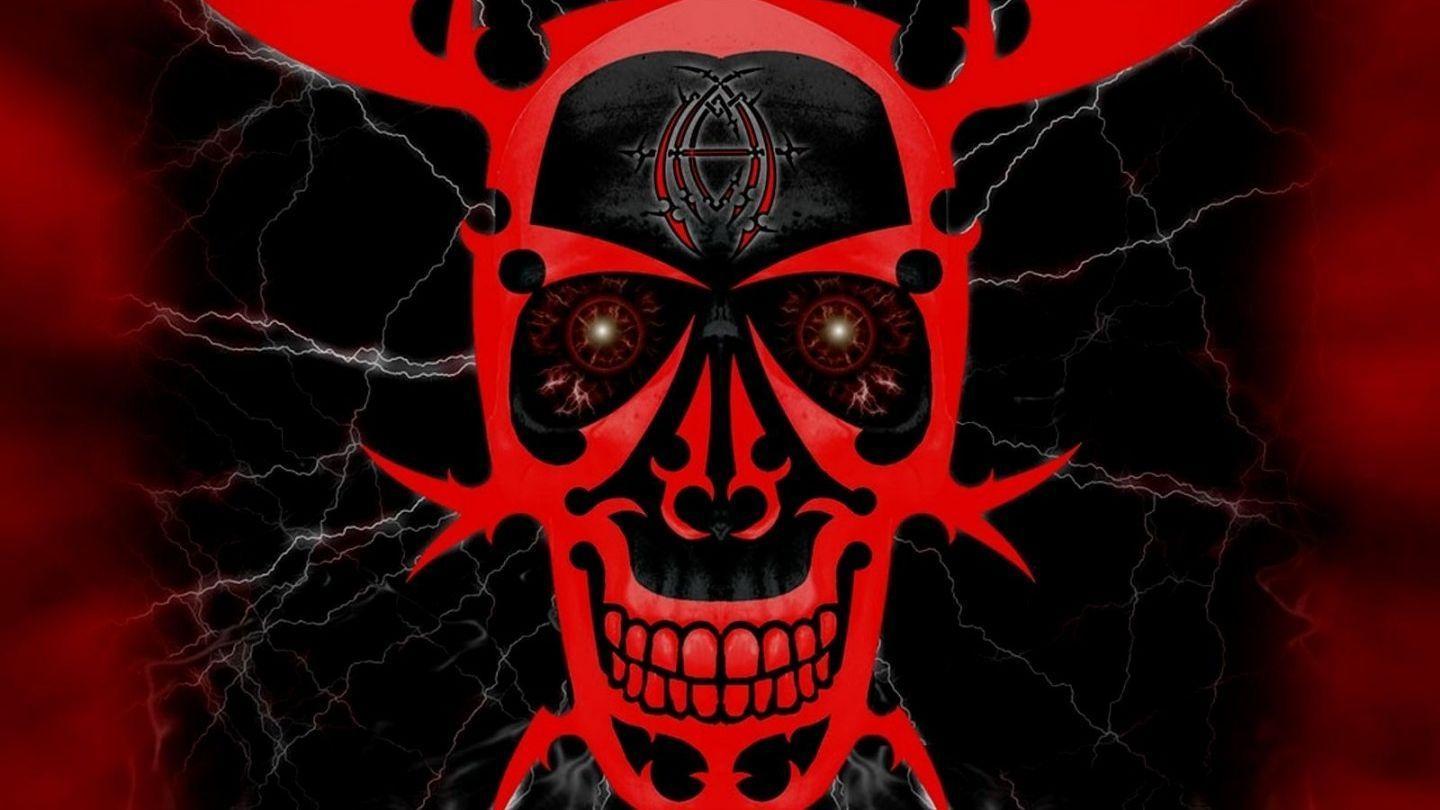image For > Gothic Skull Wallpaper Pattern