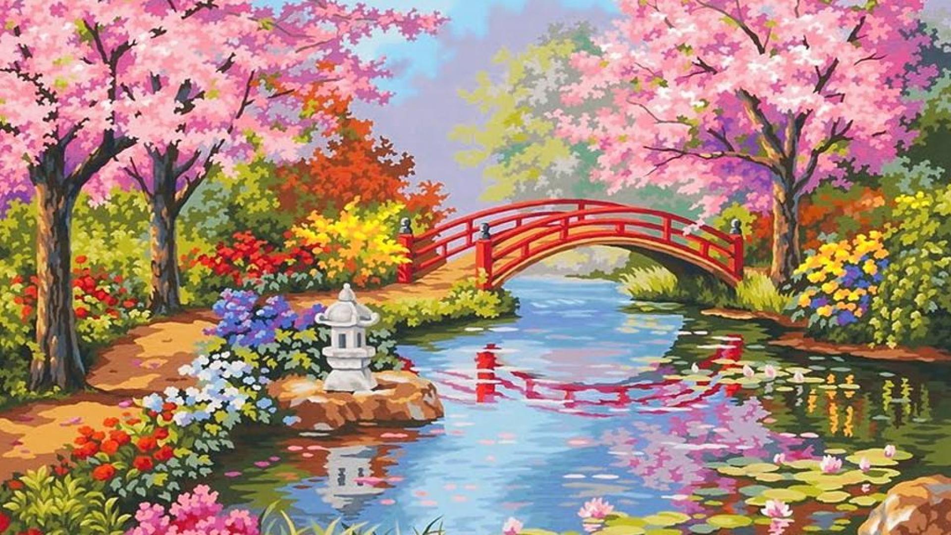 Japanese Flower Garden Wallpaper Awesome 716789 Inspiration