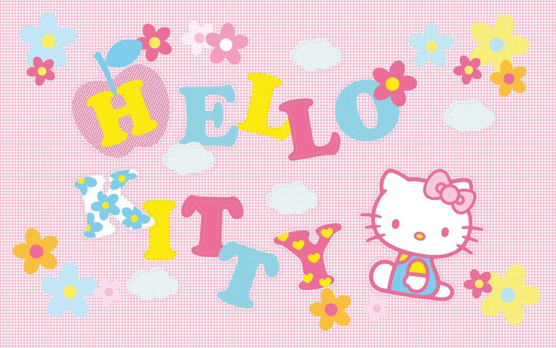 Pink Hello Kitty Character Wallpaper. Hello Kitty Wallpaper