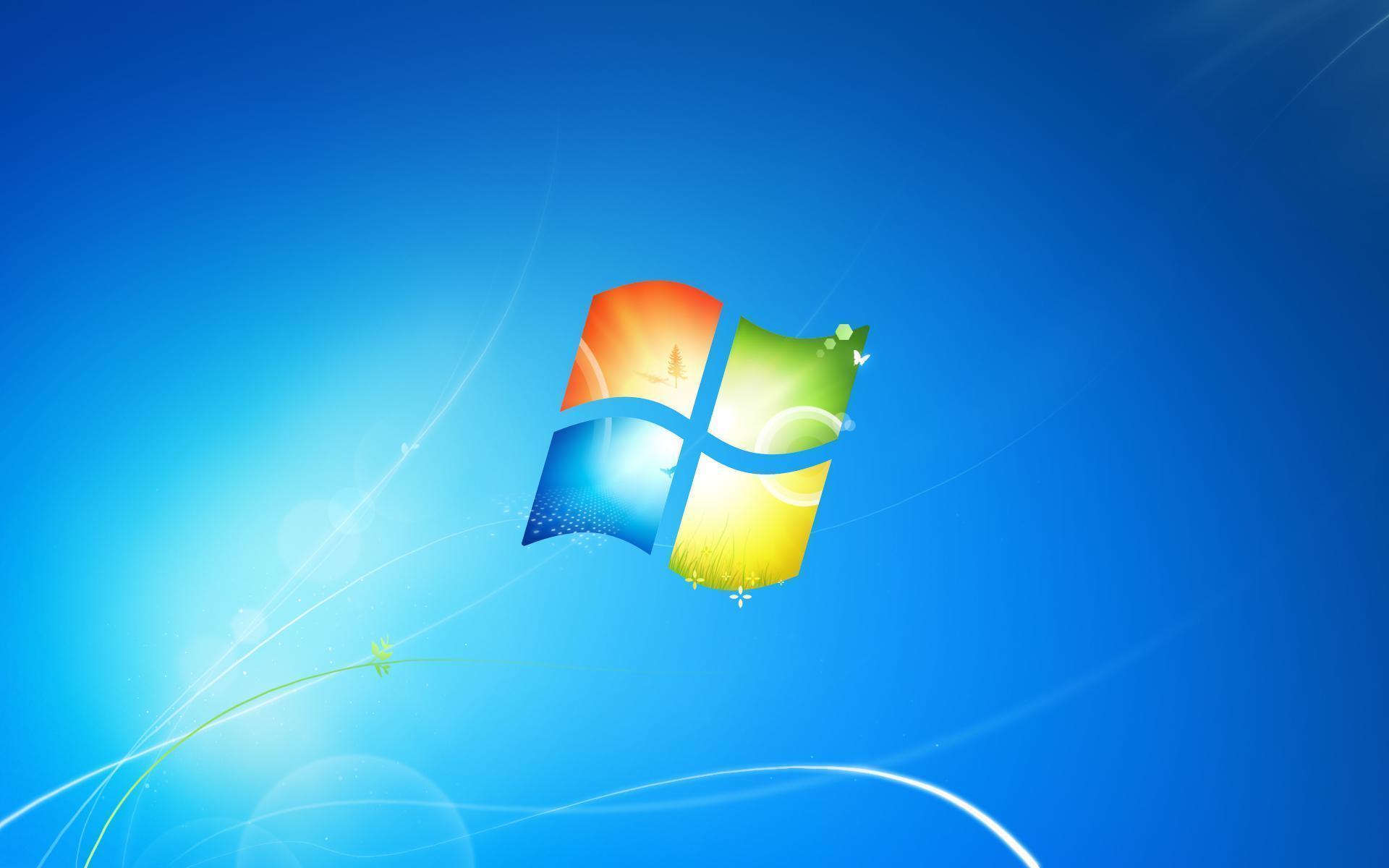 Windows 7 has a new default wallpaper and logo