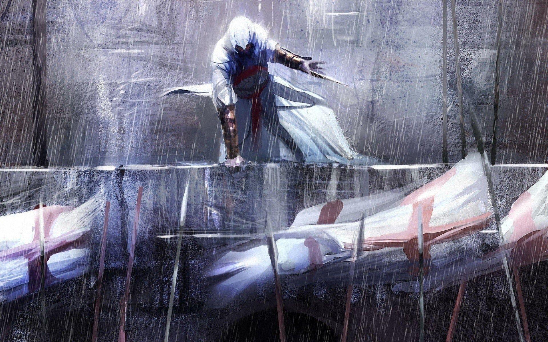 Assassins Creed Rain Video Game Artwork HD Wallpaper