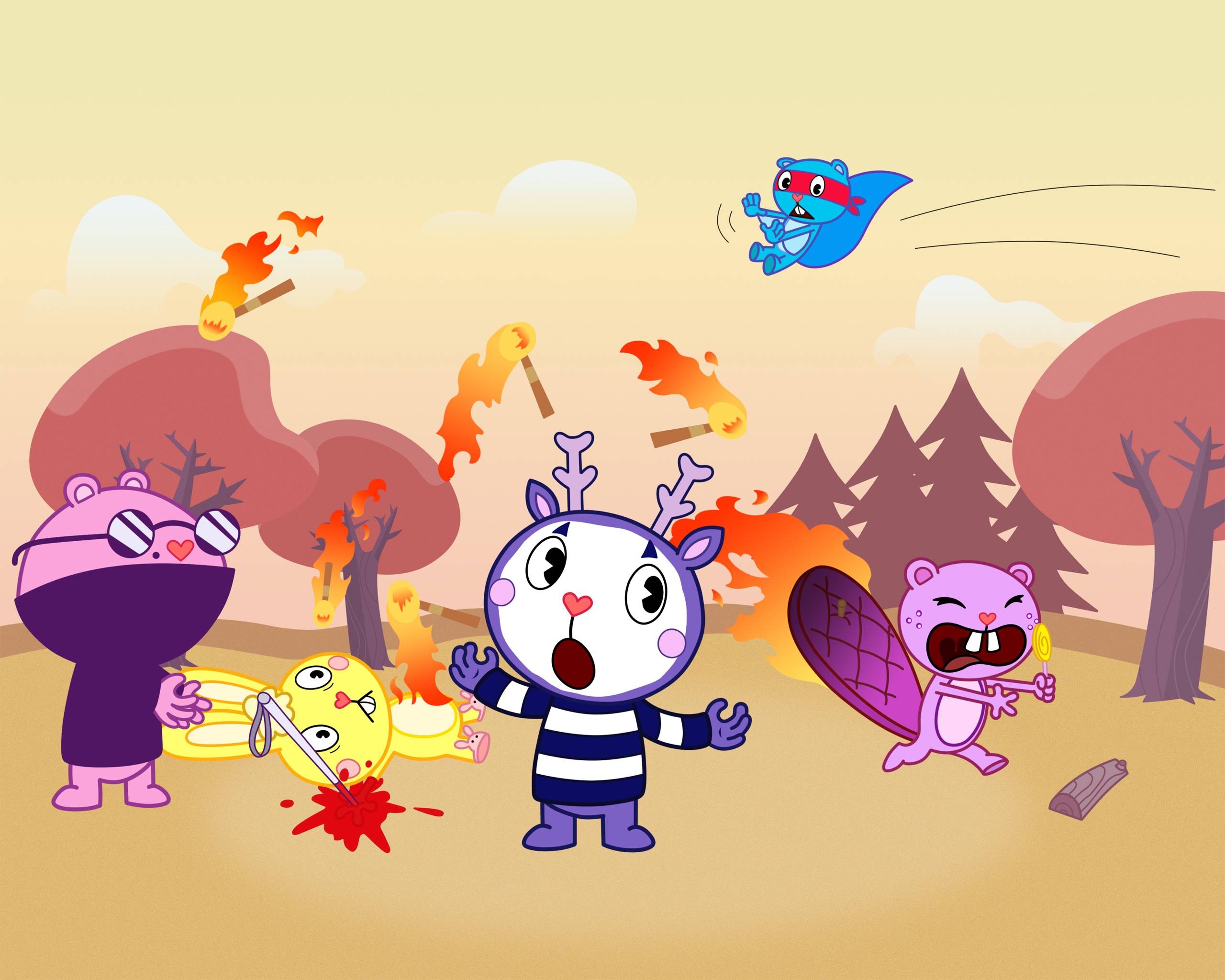 wallpaper de.. HAPPY TREE FRIENDS!. (HD)!