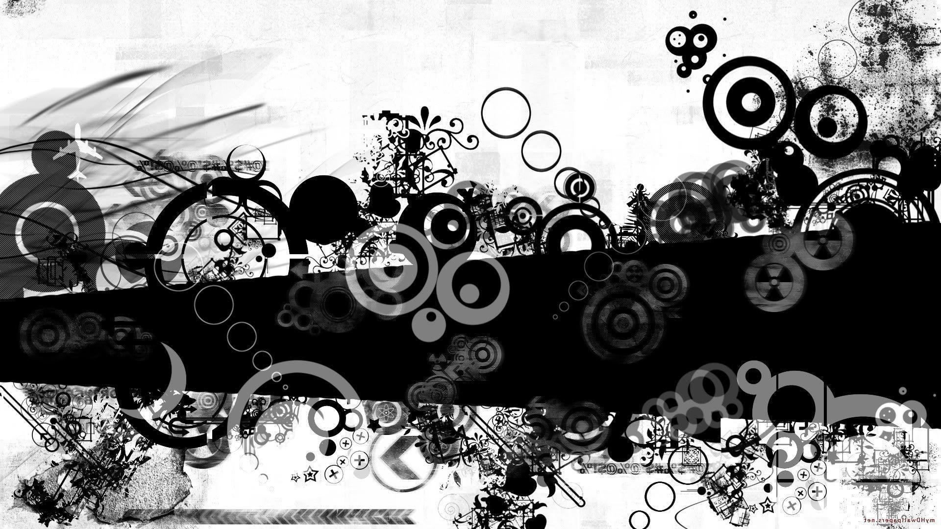 image Black And White Abstract Background, Wallpaper, HD