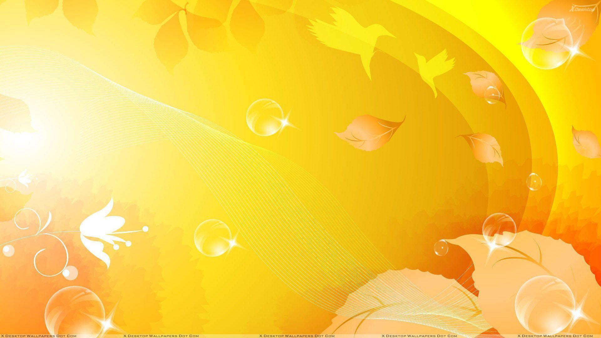 Wallpaper For > Yellow Background Wallpaper