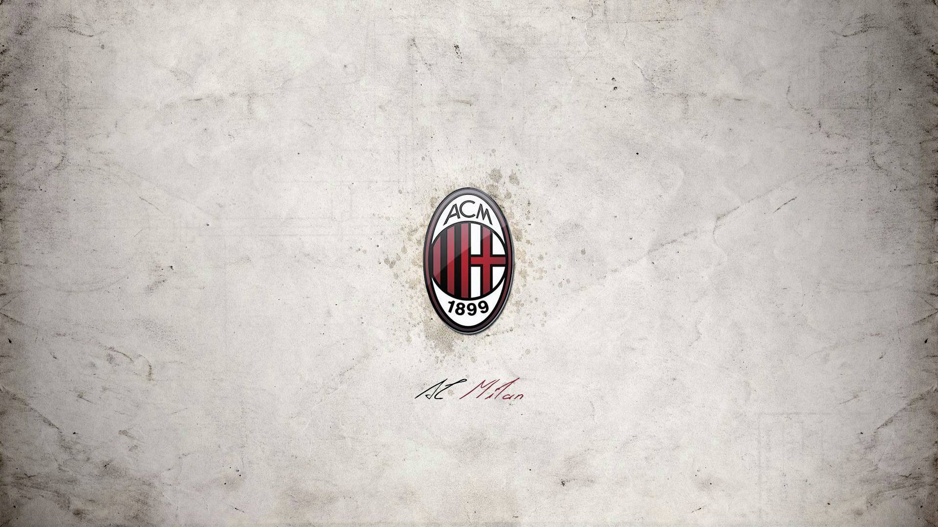 High Resolution AC Milan Logo Wallpaper HD Picture For Desktop
