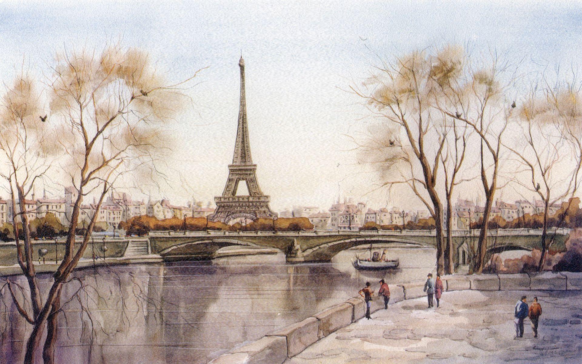 Eiffel Tower Paris France Wallpaper for Desktop