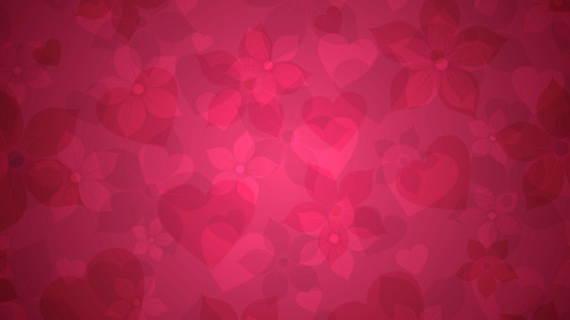 Pink Heart Background Wallpaper X