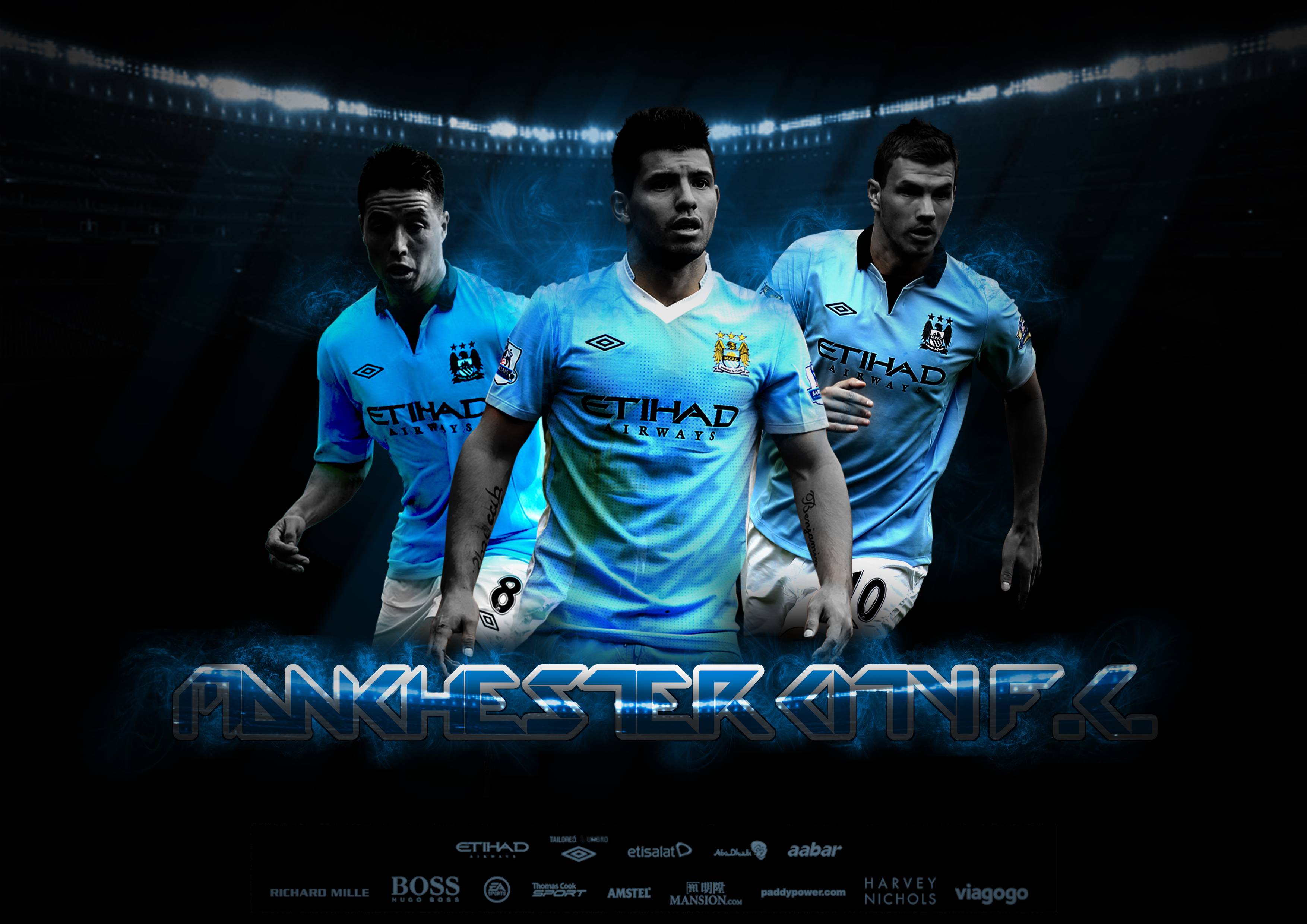 Manchester City F. C. Background 1 Wallpaper